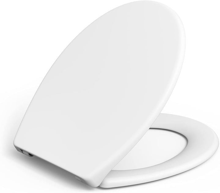 IDEALHOUSE Toilettendeckel mit Absenkautomatik, WC Sitz einfache Montage, Klodeckel Mit Quick-Releas