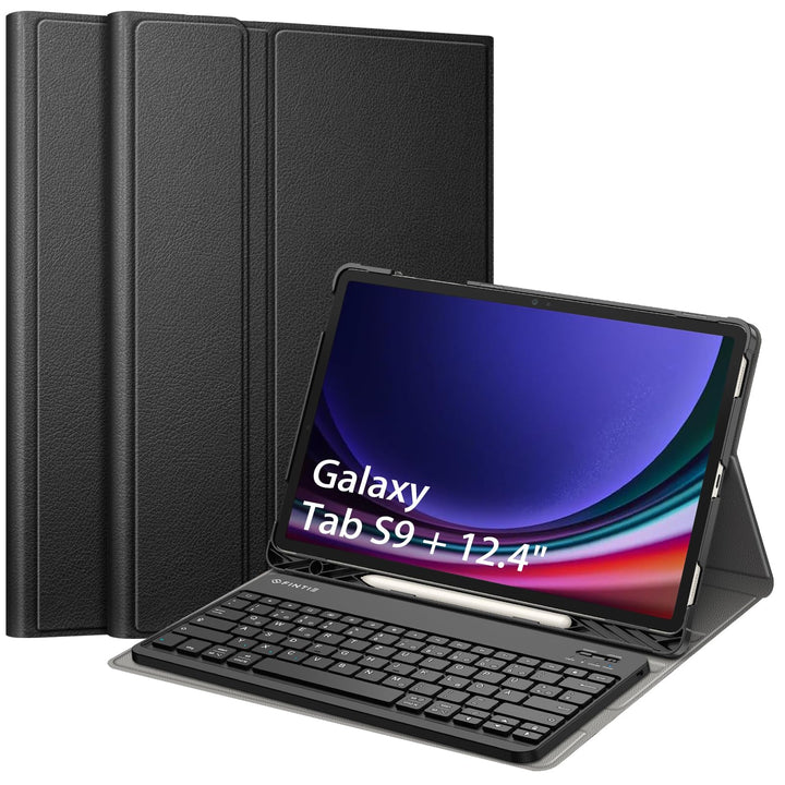 Fintie Tastatur Hülle für Samsung Galaxy Tab S9 Plus 12.4 Zoll 2023 Tablet, Keyboard Cover mit Magne