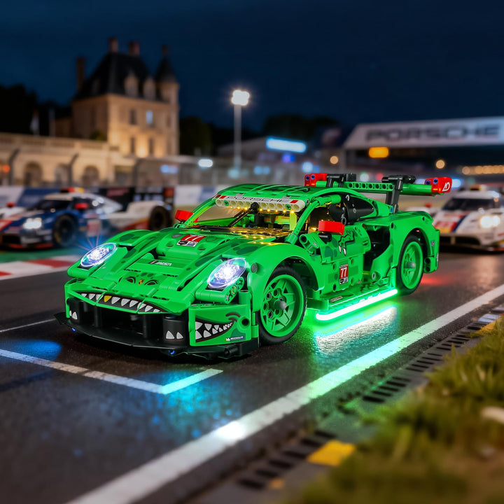 BRIKSMAX LED Beleuchtung für LEGO Technic Porsche 911 GT3 R Rexy AO Racing Rennwagen 42224, kompatib