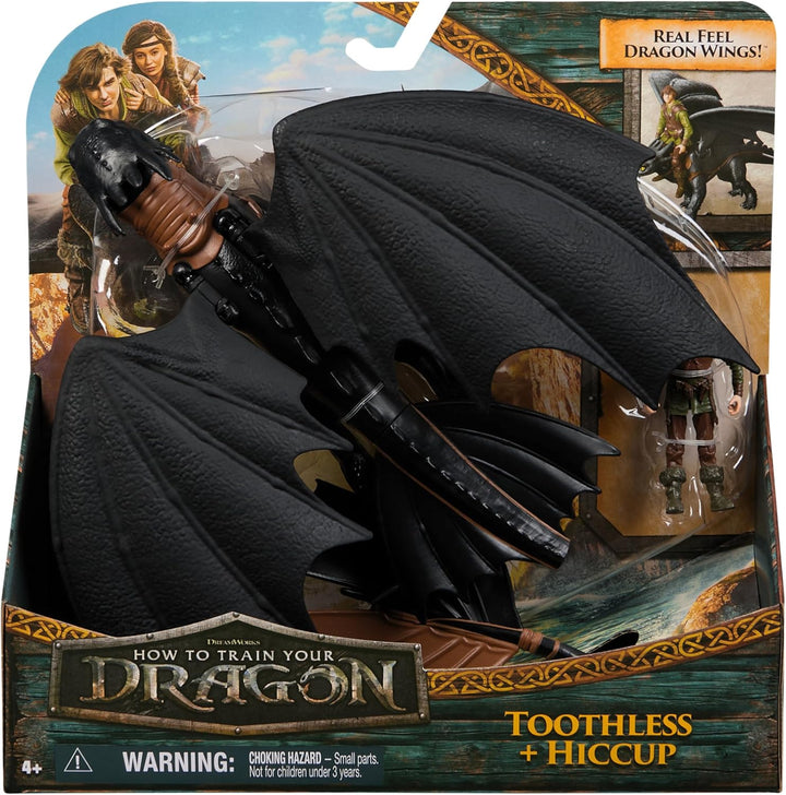Dreamworks How to Train your Dragon, Wikinger und Drachen Actionfiguren-Set, Ohnezahn und Hicks, Spi