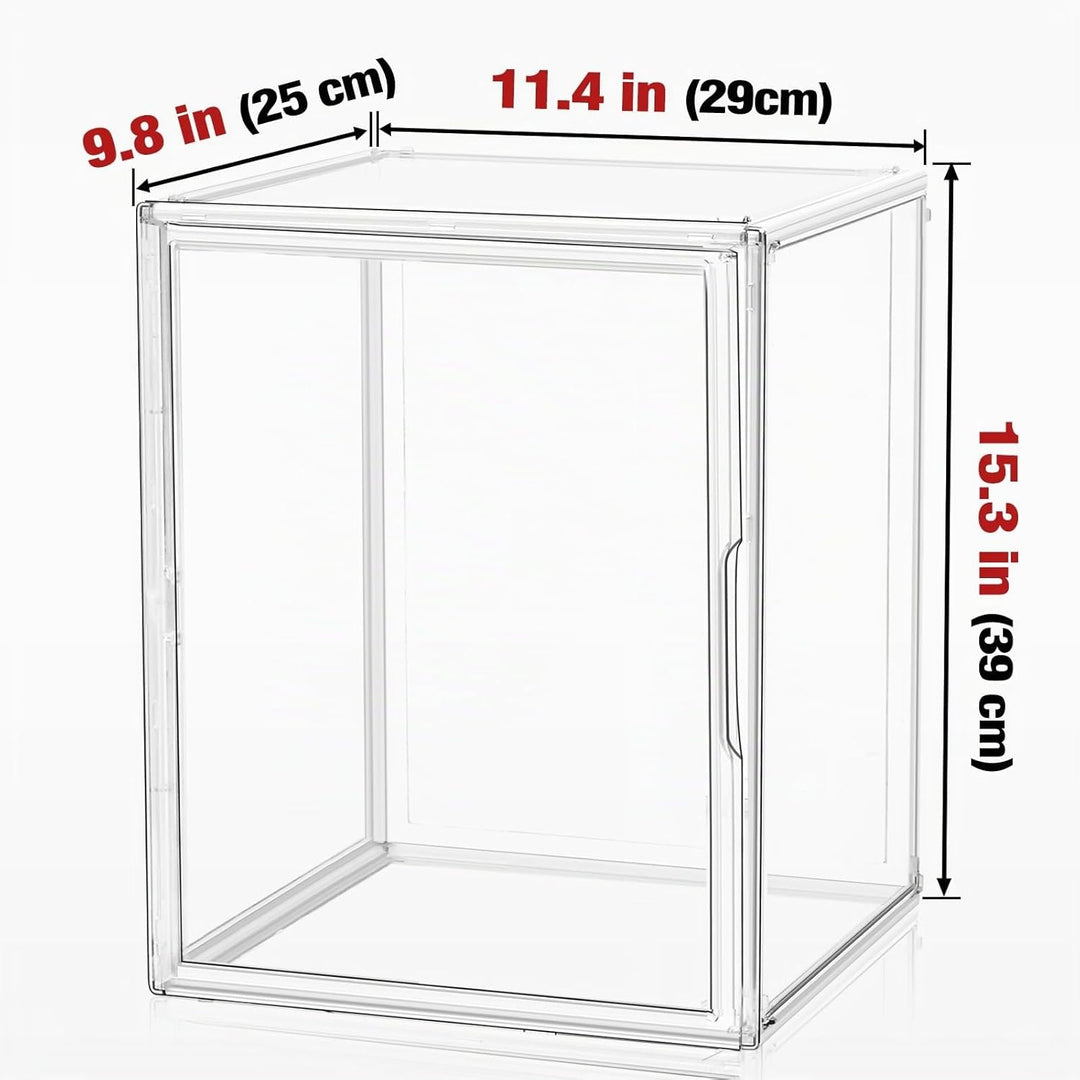 Stapelbare hohe Stiefel Schuh Aufbewahrung Boxen, Acryl Display Case Transparent Plastik Stapelbare