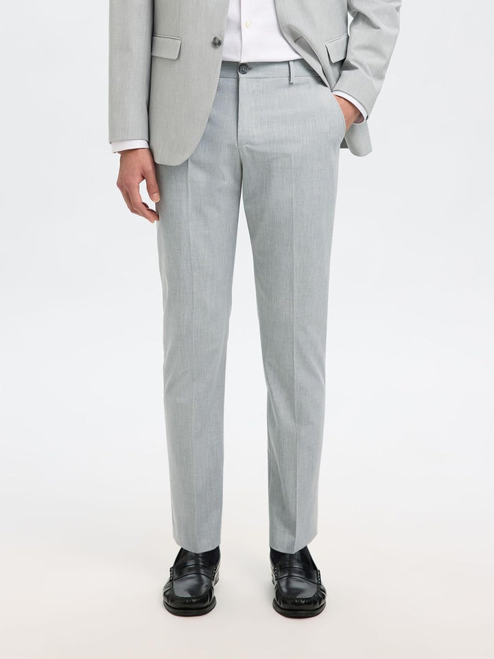 Selected Homme Male Hose 175 Slim fit, Light Grey Melange