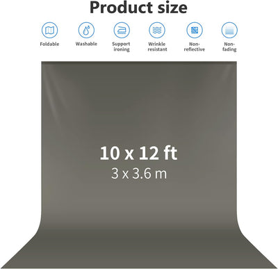 Neewer 3 x 3,6M PRO Photo Studio Premium Polyester Faltbarer Hintergrund Hintergrund für Fotografie,