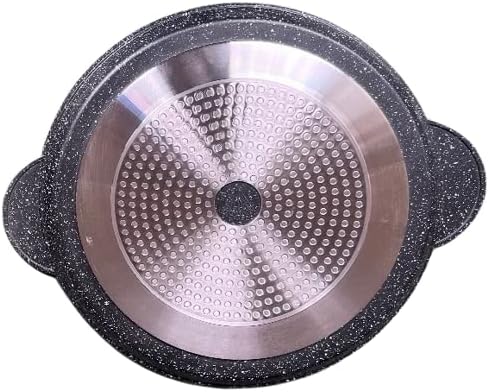 Cheffinger Alu Guss Pizza Brot Grill Pfanne Ø32cm Induktion Bratpfanne Handschuhe Braten