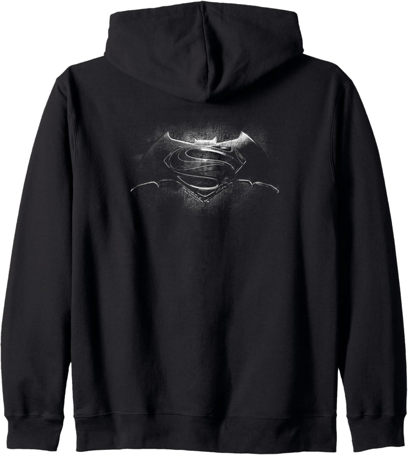 Batman v Superman Black & White Logo Kapuzenjacke