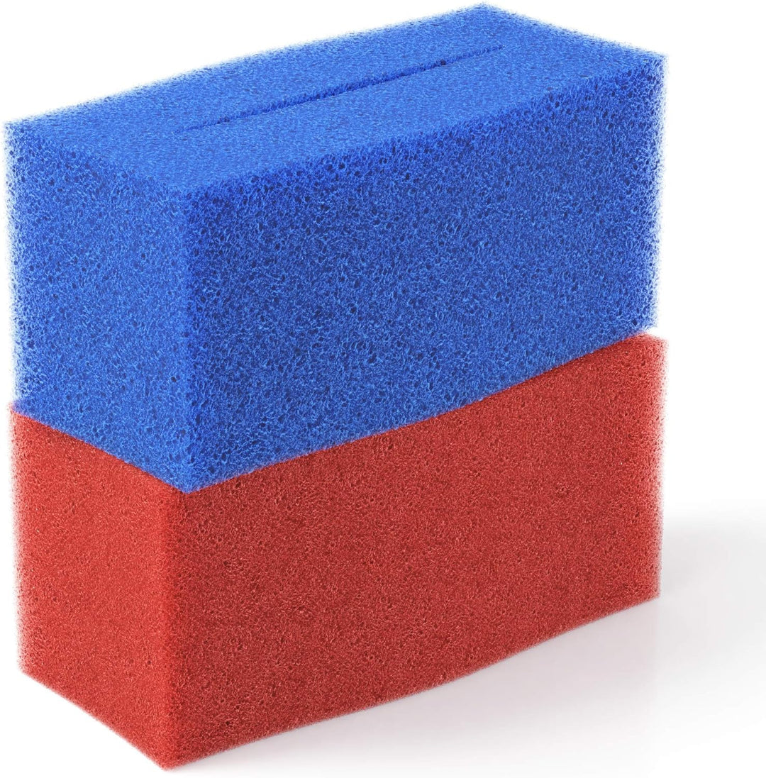 16x Ersatz Filter Schwamm passend für Oase BioTec 12 Screenmatic | Set 8X Blau 8X Rot - Koi Teich Er
