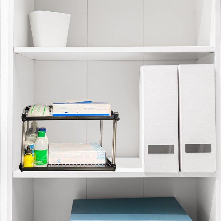 Unter der Spüle Küchenbecken Organizer, Reinigungsmittel Rack, Schrank Organisator (Black, Small) Sm