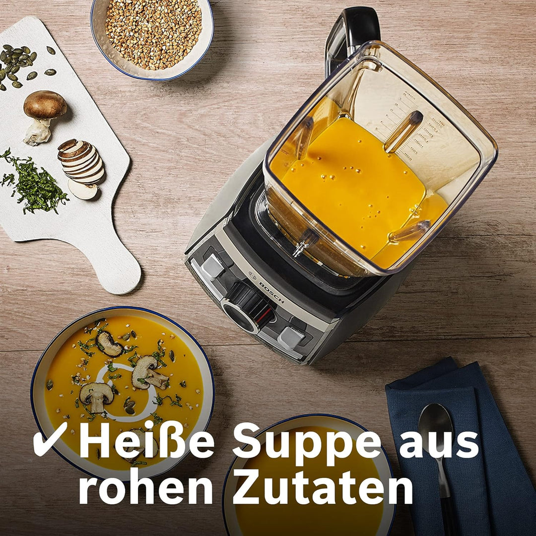 Bosch Standmixer VitaBoost MMBH4P3B, 6-Klingen-Edelstahlmesser, 2,5l Tritan-Mixbehälter, Stopfer, 3
