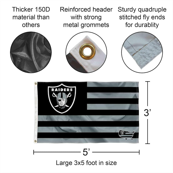 Las Vegas Raiders Nation Banner und Wandteppich