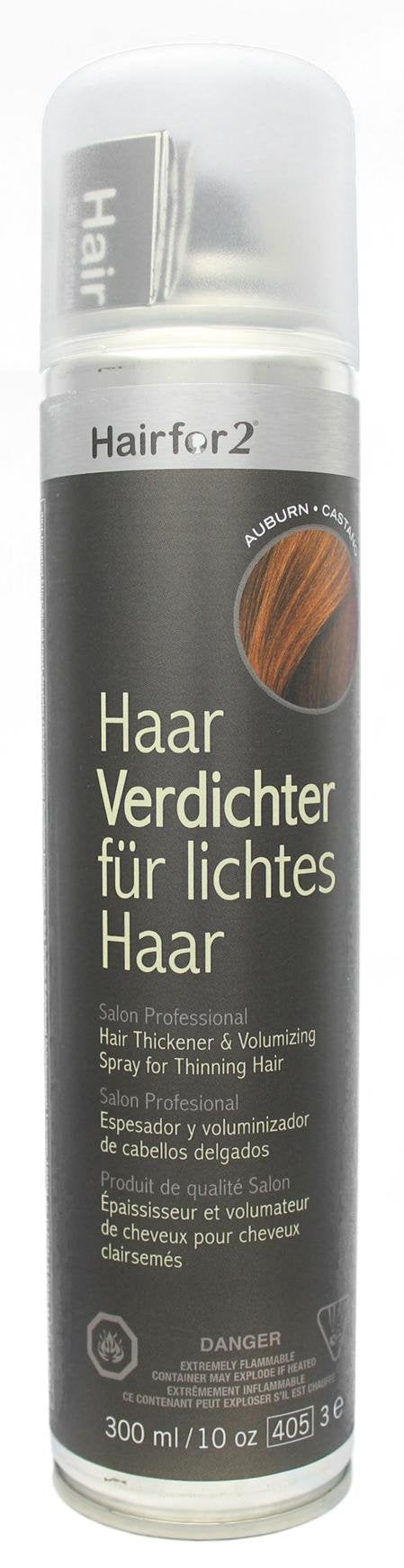 Hairfor2 Haarverdichtungsspray gegen lichtes Haar | Haarpuder | Streuhaar | Haarauffüller | Haarausf