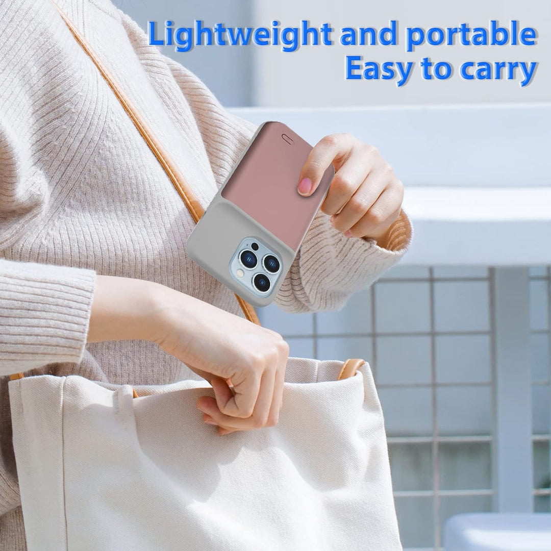 HUOBAO Batteriehülle für iPhone 13 Pro, [6000mAh] Ladegerät Hülle für iPhone 13 Pro, Schützende trag