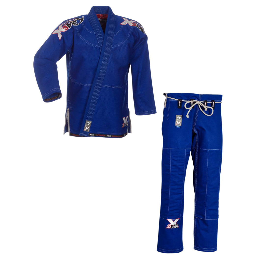 Ju-Sports BJJ Anzug EXTREME Blue 2.0 I Solider Brazilian Jujutsu Anzug aus hochreissfestem Stoff I B