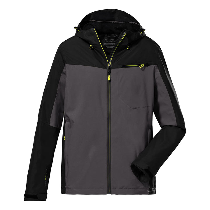 Killtec Herren Kos 6 Mn Jckt Funktionsjacke/Outdoorjacke mit Kapuze, packbar S anthrazit, S anthrazi