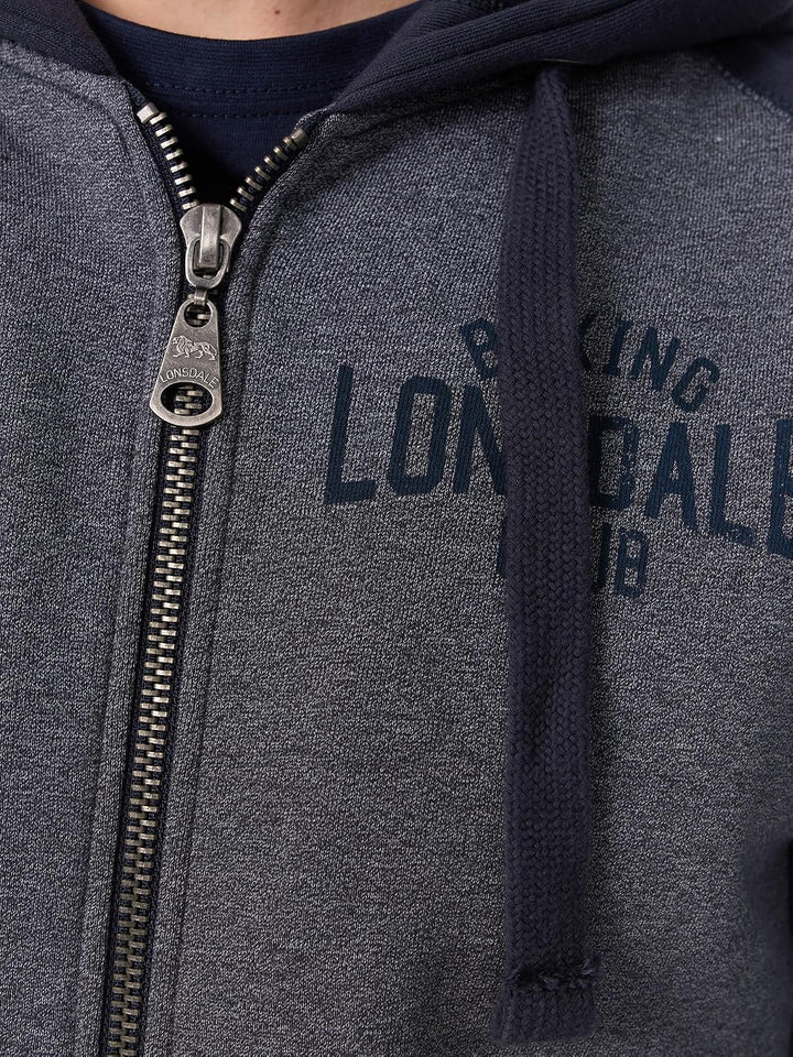 Lonsdale Herren Slough Kapuzensweatjacke, S