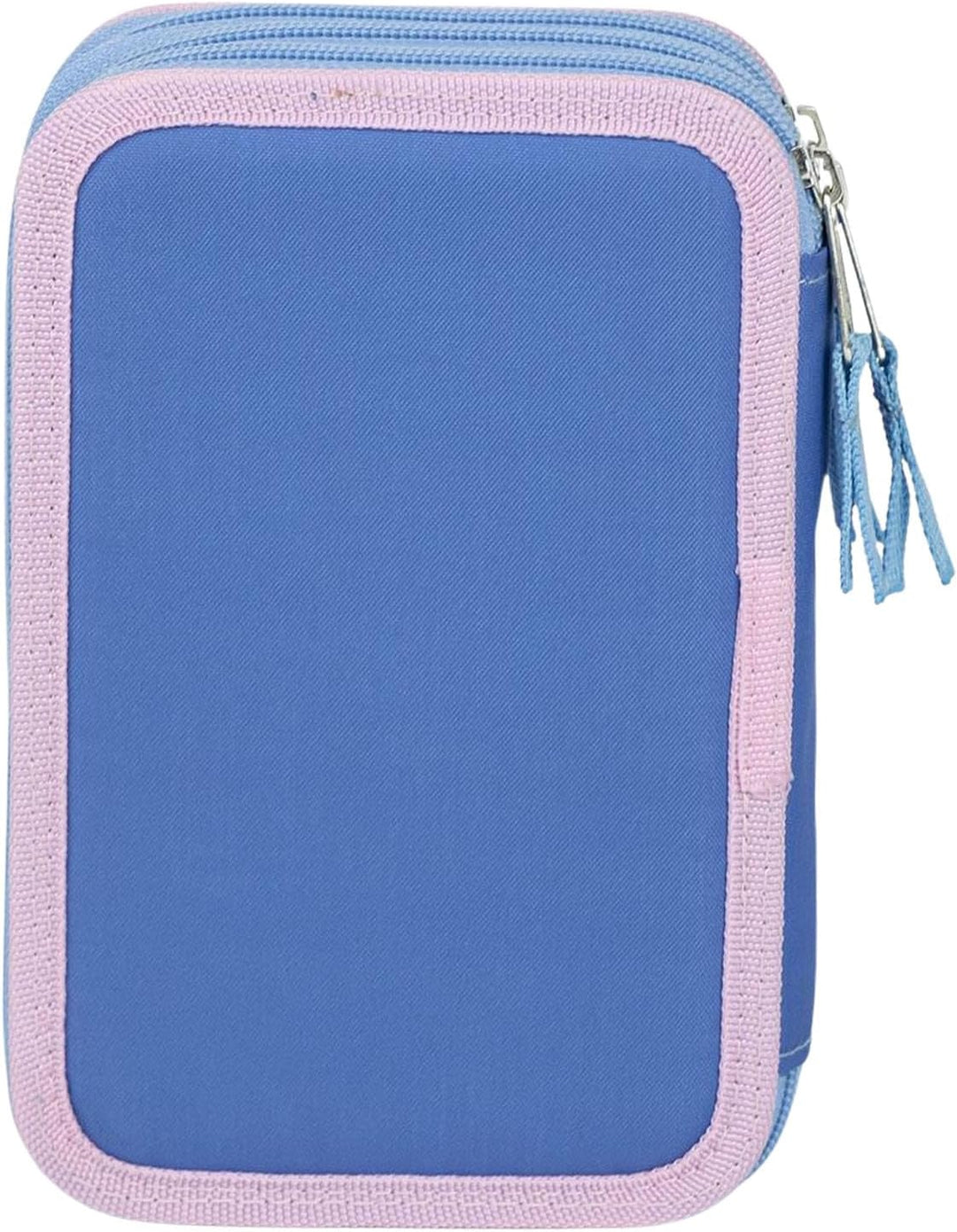Federmäppchen 3-Fach – 44-teilig gefüllt – für Stitch Fan – mit Filzstiften, Buntstiften, Lineal – R