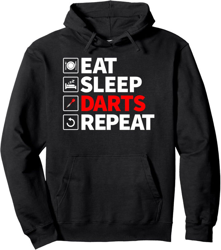 Dart - Eat Sleep Darts Repeat Pullover Hoodie