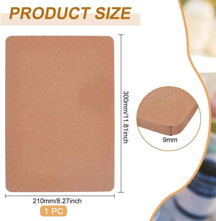 BENECREAT 30x21 cm Rechteckiger Töpferscheibenschläger, Ton-Wurfschläger Aus Mitteldichter Faserplat