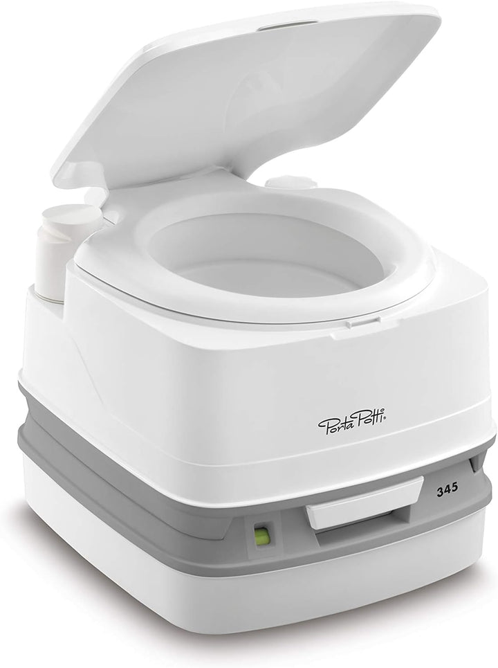 Thetford 92806 Porta Potti 345 Tragbare Toilette Qube, Weiss-Grau, 330 x 383 x 427 mm Porta Potti 34