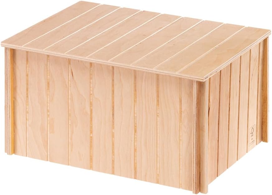 Ferplast Kaninchenhaus, Kaninchenkäfig Zubehör, mit Flachdach und Belüftungslöchern, im Bausatz, 37