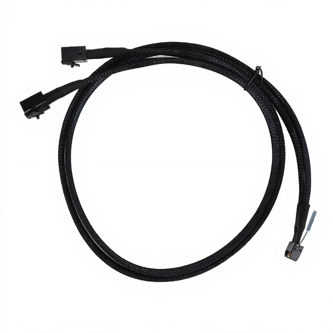 für MCIO 8i zu 2 SFF 8643 Kabel, PCIe 5.0 für Server Data Center 31,5 Zoll, für MCIO X8 zu SAS HD SF