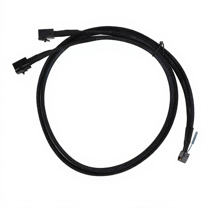 für MCIO 8i zu 2 SFF 8643 Kabel, PCIe 5.0 für Server Data Center 31,5 Zoll, für MCIO X8 zu SAS HD SF