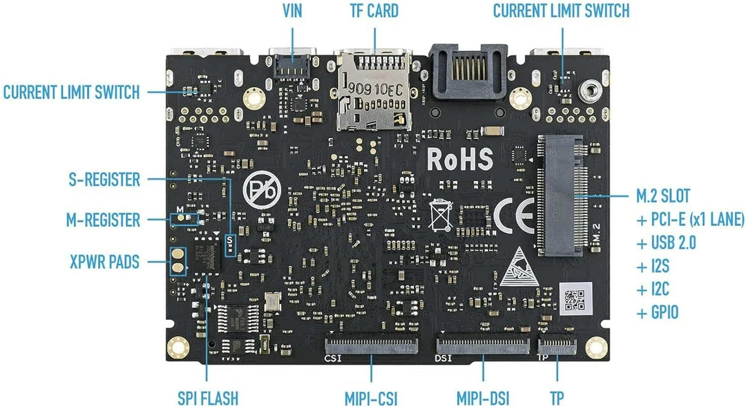 khadas VIM3 Pro Amlogic A311D Einplatinencomputer mit 5.0 Tops NPU, 16MB SPI Flash, PCIe und USB 3.0