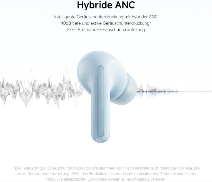 Redmi Buds 6 Lite - In-Ear Kopfhörer, dynamisches 40dB Active Noise Cancellation, bis 37 Stunden Akk