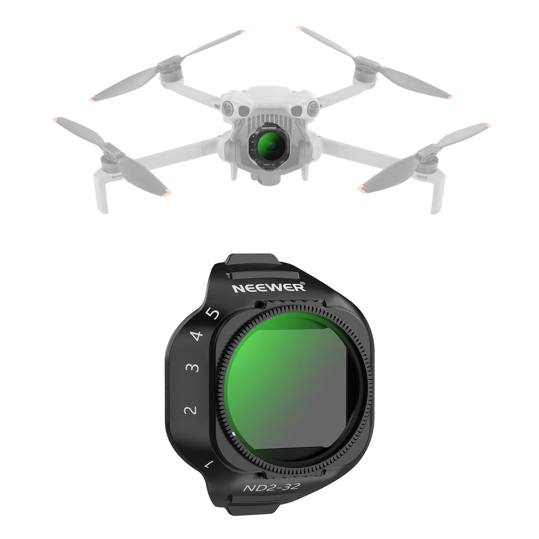 NEEWER Variabler ND Filter Kompatibel mit DJI Mini 5 Pro Drone, Snap On, Einstellbarer Graufilter (N
