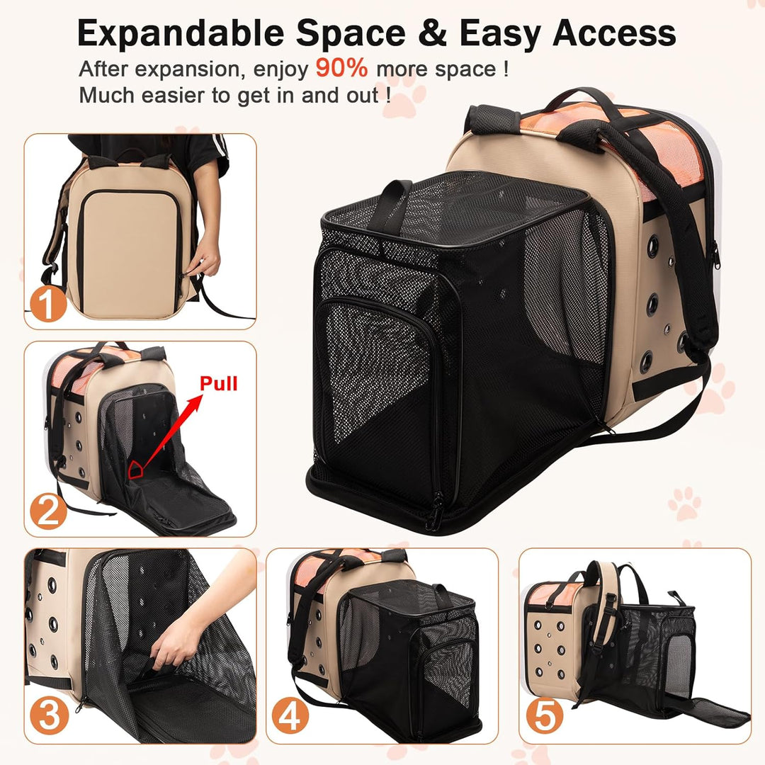 Hp hope Katzenrucksack Bubble Haustier Rucksack, Tragbare und Faltbare Katzentasche, Atmungsaktive u