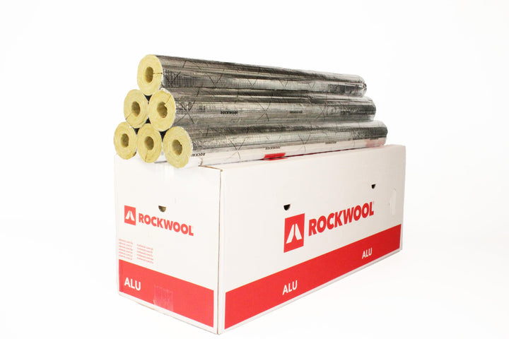 Rohrisolierung ¦ Rockwool ¦WLG 0,035 ¦ Steinwolle ¦ Dämmung ¦ alukaschiert ¦ Rohrschale ¦ erfüllt di