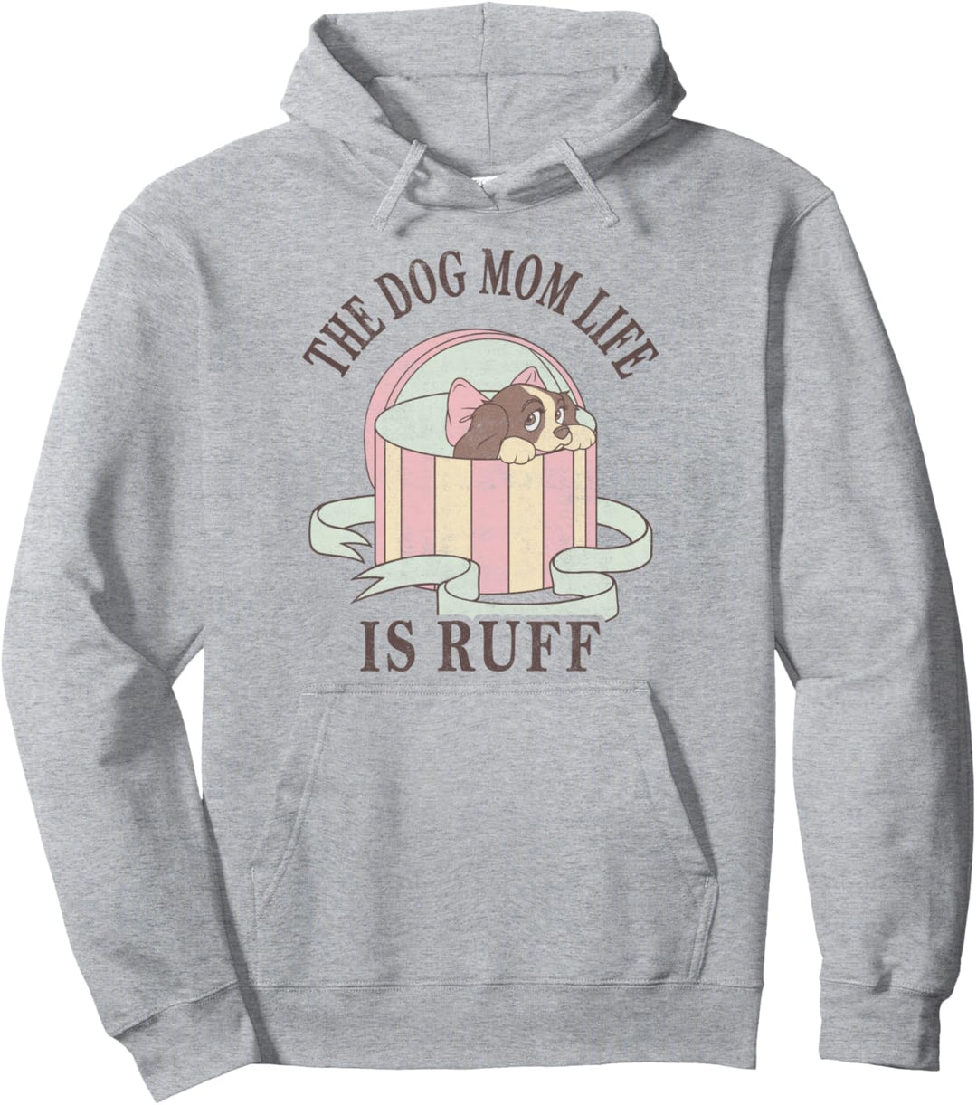 Disney Lady And The Tramp The Dog Mom Life Is Ruff Pullover Hoodie