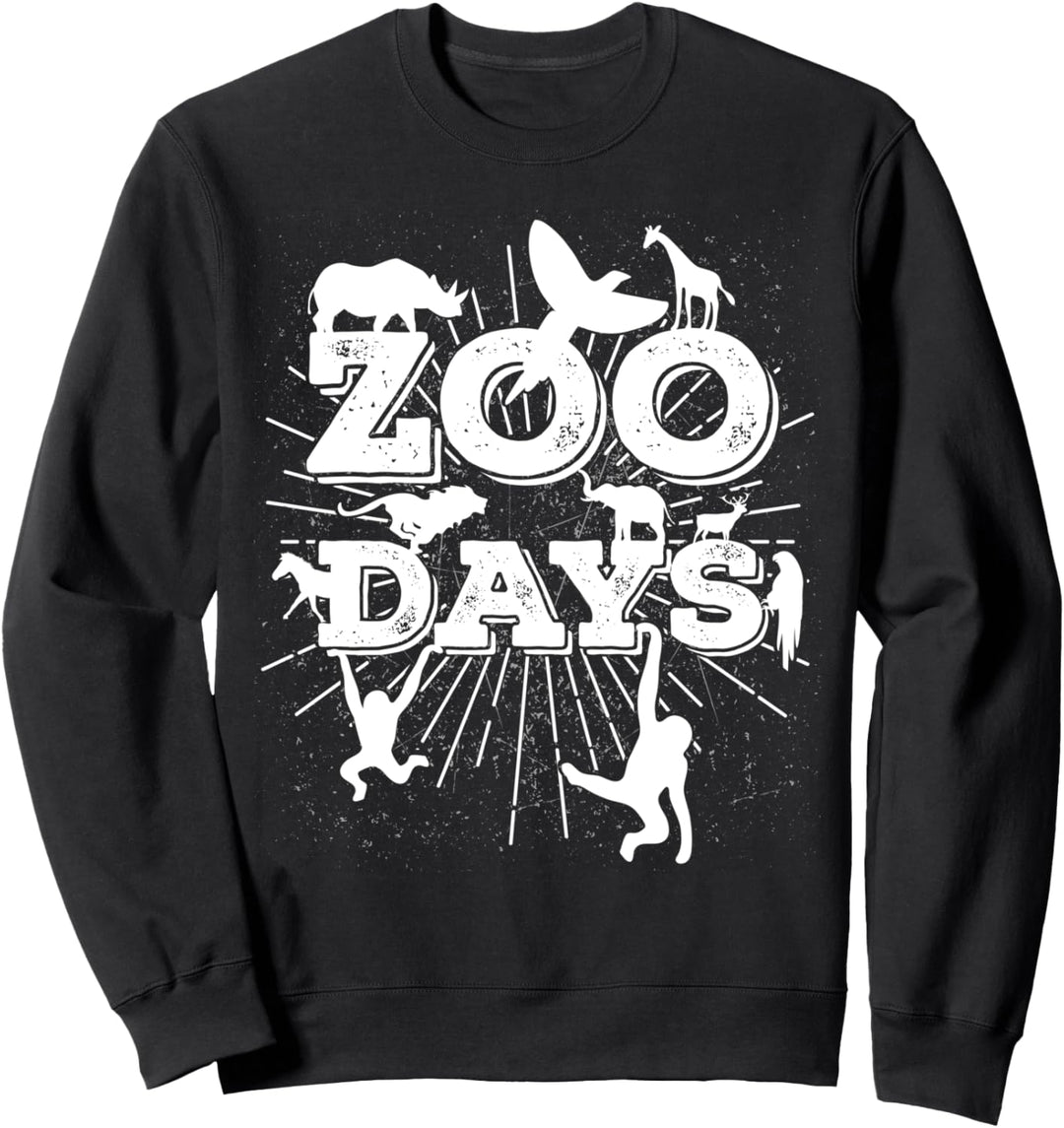 Zoo Tiersafari Lustiges Wildlife Geschenk Fun Sweatshirt