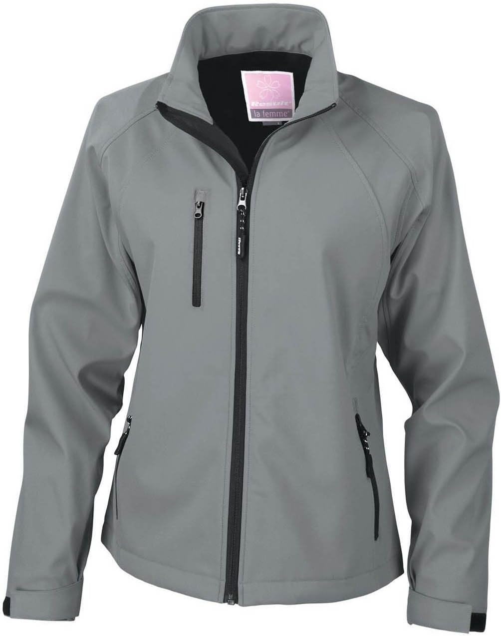 Result Herren R128f Baselayer Softshelljacke M silber, M silber
