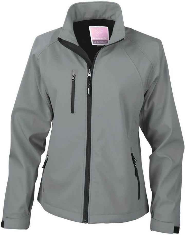 Result Herren R128f Baselayer Softshelljacke M silber, M silber