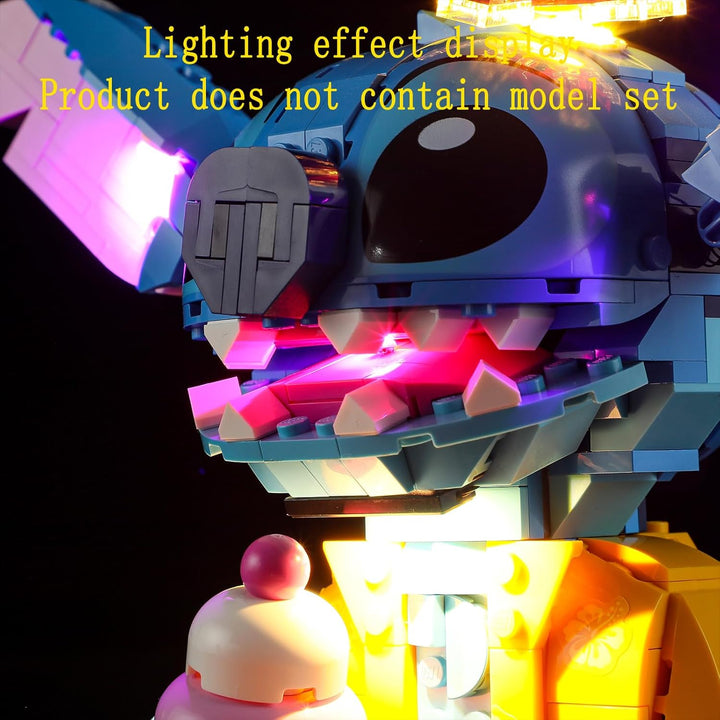 GEAMENT LED Licht-Set Kompatibel mit Lego Stitch - Beleuchtungsset für 43249 (Modell-Set Nicht entha
