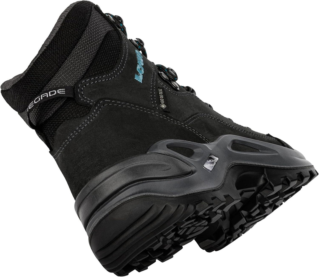 LOWA Renegade GTX MID Unisex Wanderstiefel Outdoor Goretex 37.5 EU Dunkelgrau Navy, 37.5 EU Dunkelgr