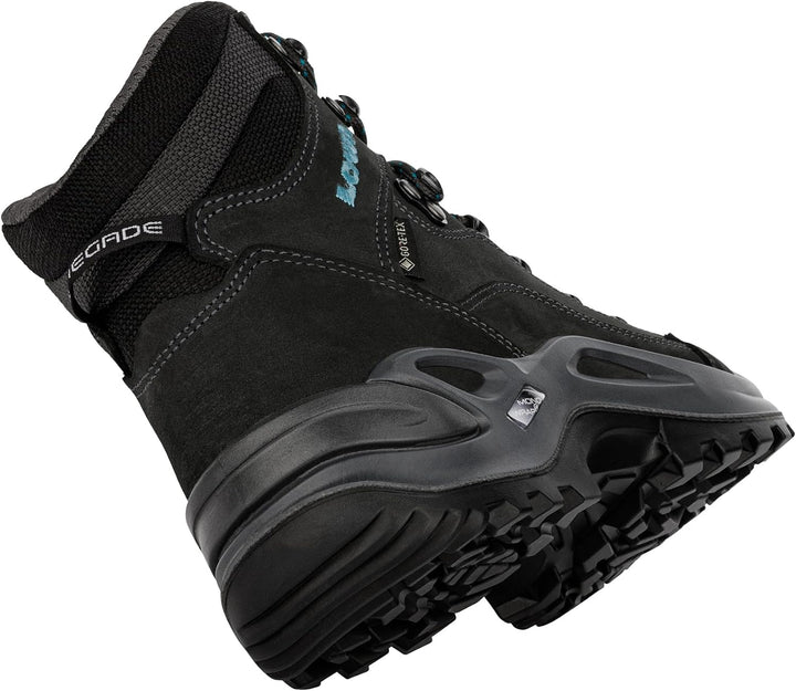 LOWA Renegade GTX MID Unisex Wanderstiefel Outdoor Goretex 37.5 EU Dunkelgrau Navy, 37.5 EU Dunkelgr