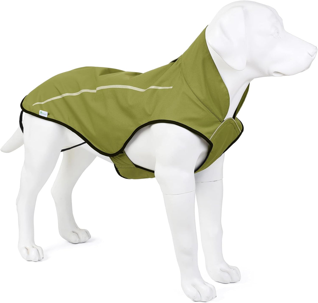 Mile High Life Hunderegenmantel Einstellbare wasserdichte Haustierkleidung Leichte Regenjacke mit re