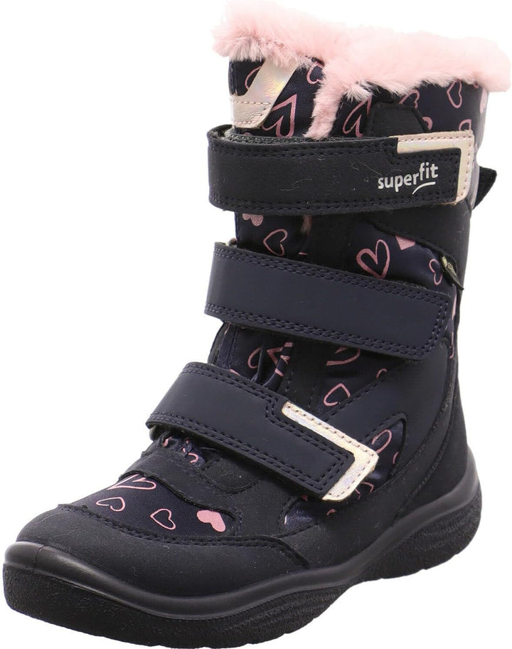 Superfit Mädchen Crystal Gore-tex 1-009090 Stiefel 25 EU Weit Blau Rosa 8020, 25 EU Weit Blau Rosa 8
