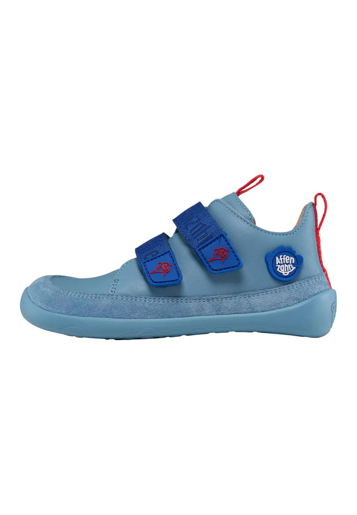 Affenzahn Barfussschuh Leder Buddy mit Klettverschluss, weich, rutschfest, für Jungen und Mädchen in