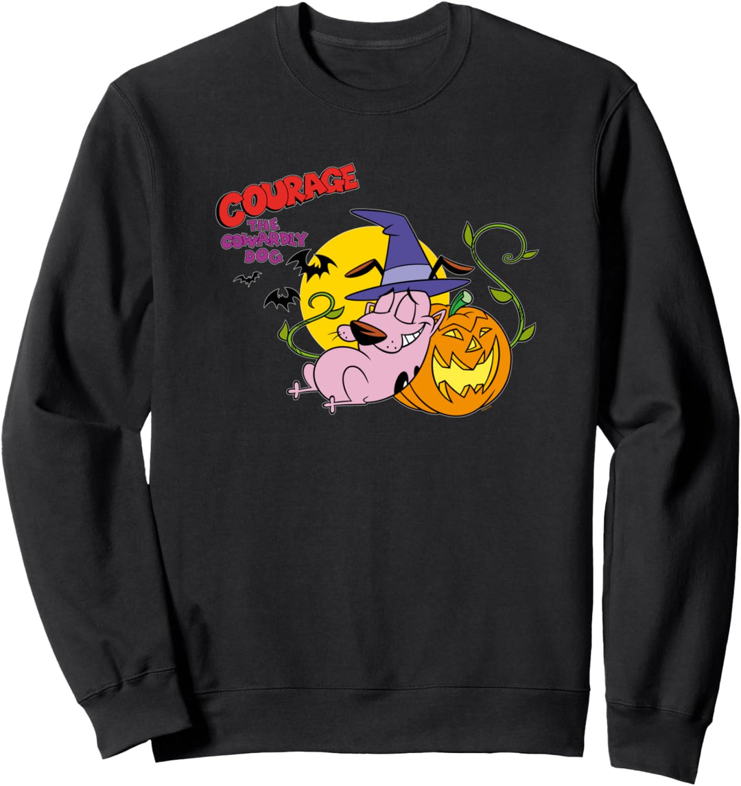 Cartoon Network Courage The Cowardly Dog Halloween Pumpkin Sweatshirt