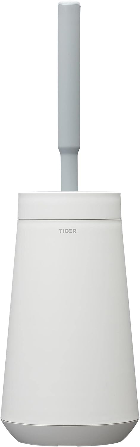 Tiger Tess Toilettenbürstenhalter mit flexibler Swoop WC-Bürste, WC-Bürstengarnitur freistehend oder