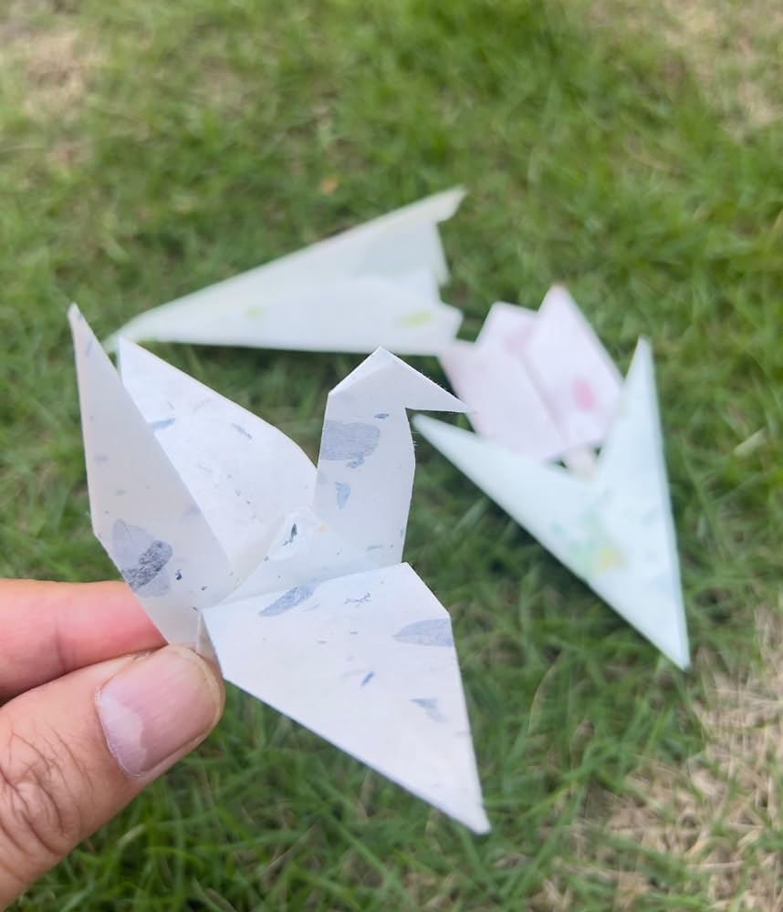 50 Blatt gemischte Farben, 20.3x20.3 cm, quadratisches Origami-Papier, Kunst-Faltpapier, Dekorations