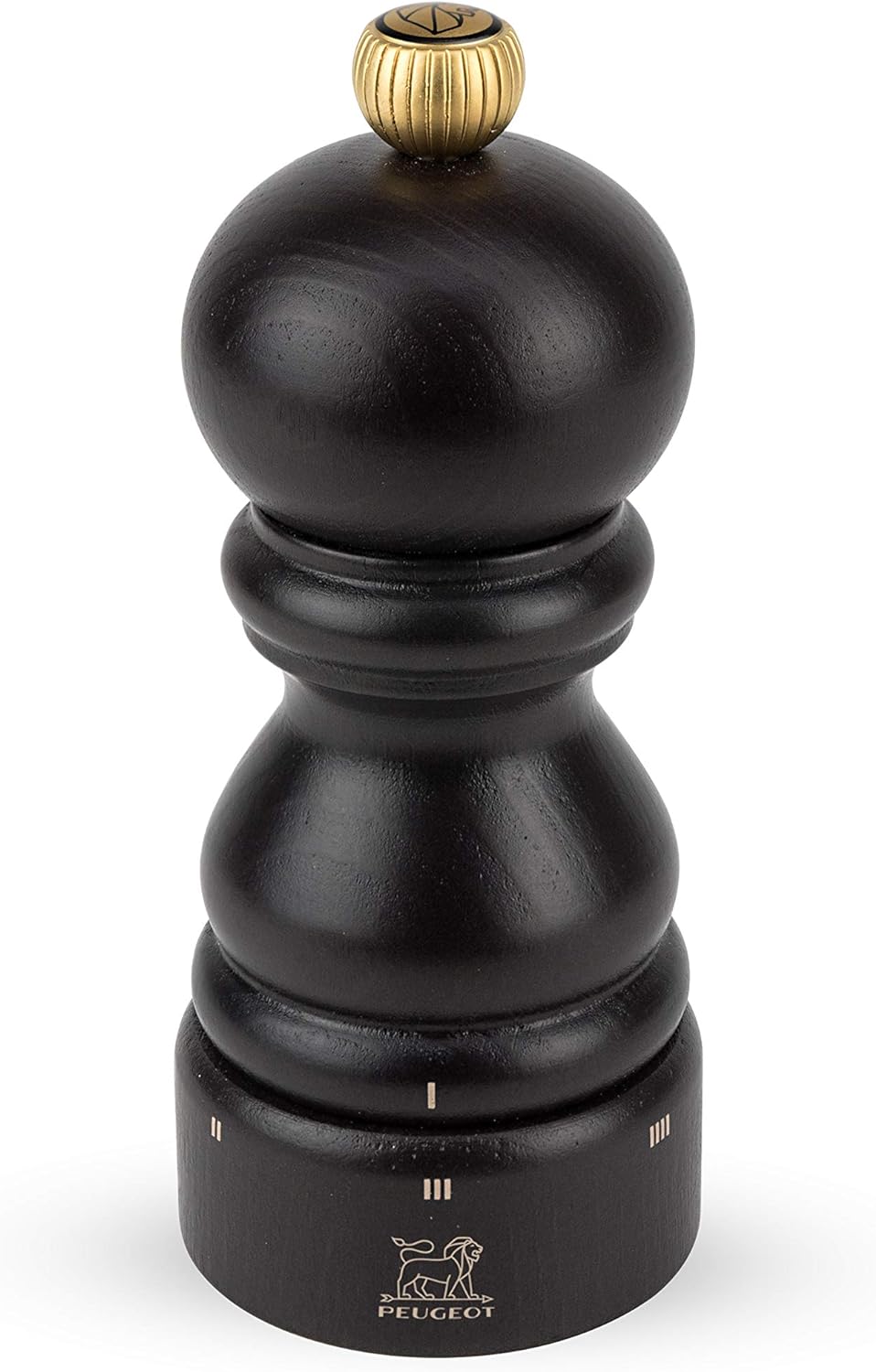 Peugeot Paris Manuelle Pfeffermühle, Mahlgradeinstellung u'Select, Höhe: 12 cm, Holz, Braun, 23447 P