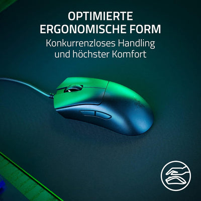 Razer DeathAdder V3 - Ergonomische Esports-Maus (59g Leichtes Design, Ergonomische Form, 30K Optisch