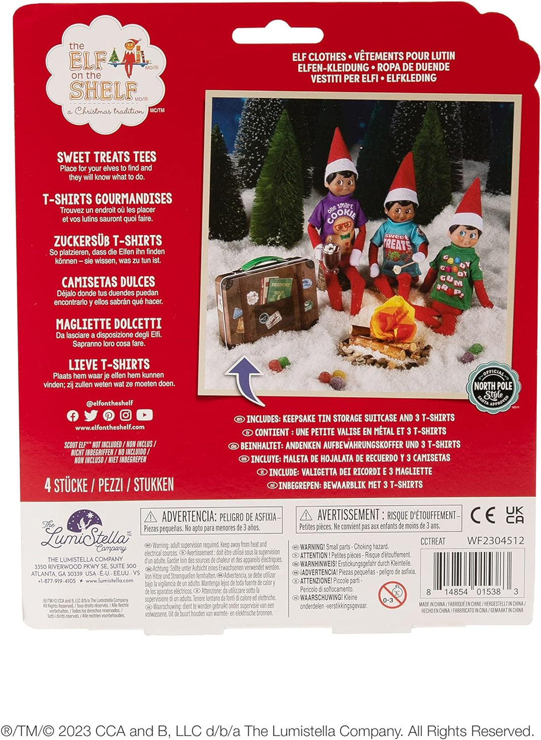 The Elf on the Shelf Claus Couture® Candy T-Shirts 3er Set | Jellybean, Plätzchen & Lebkuchen Design