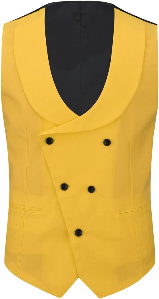 Sliktaa Herren 3 Teilig Anzüge Regular Fit Jacke Weste Hosenanzug für Business Sakko Hose Elastisch
