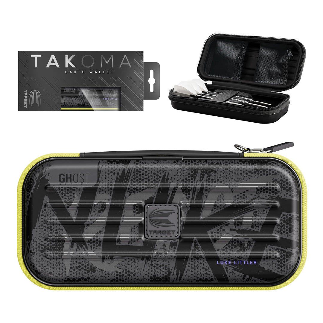 Target Darts Luke Littler Ghost Series Takoma Wallet Regular – Dart-Etui schwarz/weiss | „The Nuke“