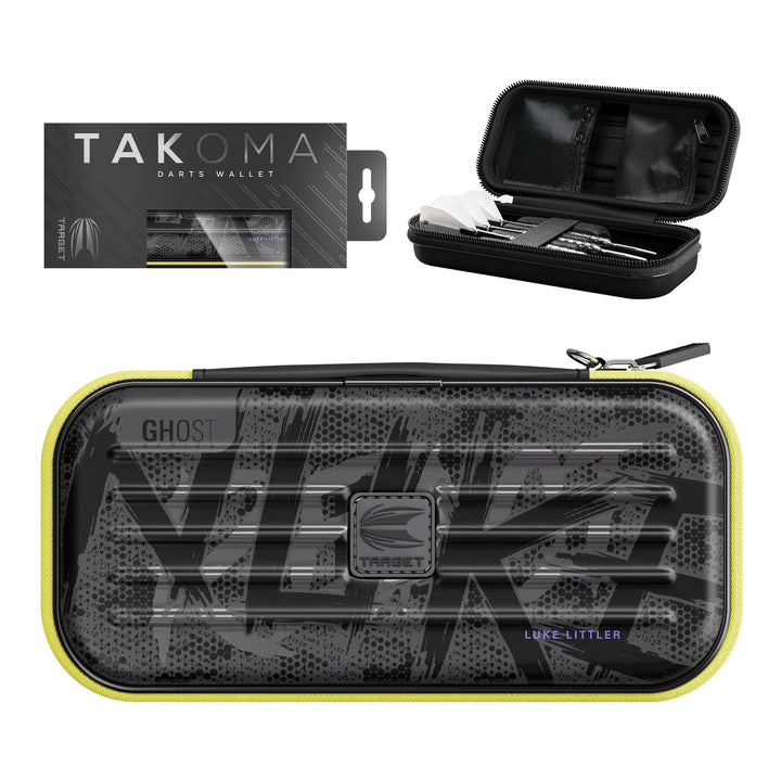 Target Darts Luke Littler Ghost Series Takoma Wallet Regular – Dart-Etui schwarz/weiss | „The Nuke“