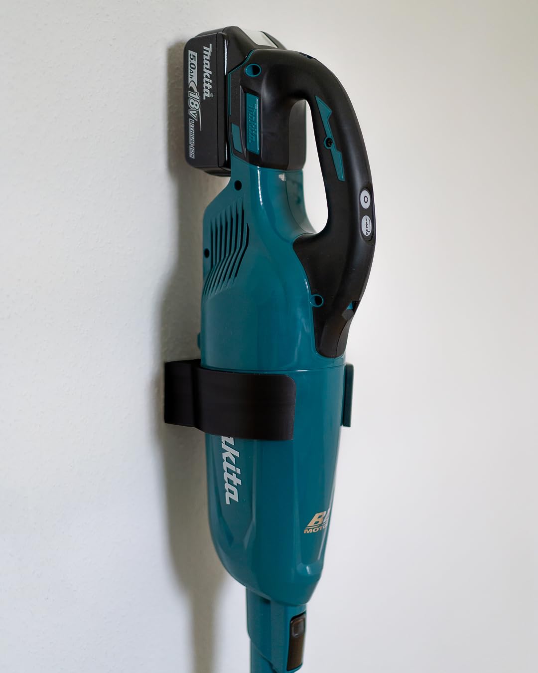 Generisch Wandhalterung Halter für Akku-Staubsauger Schwarz passend für Makita DCL 281, DCL180, DCL1